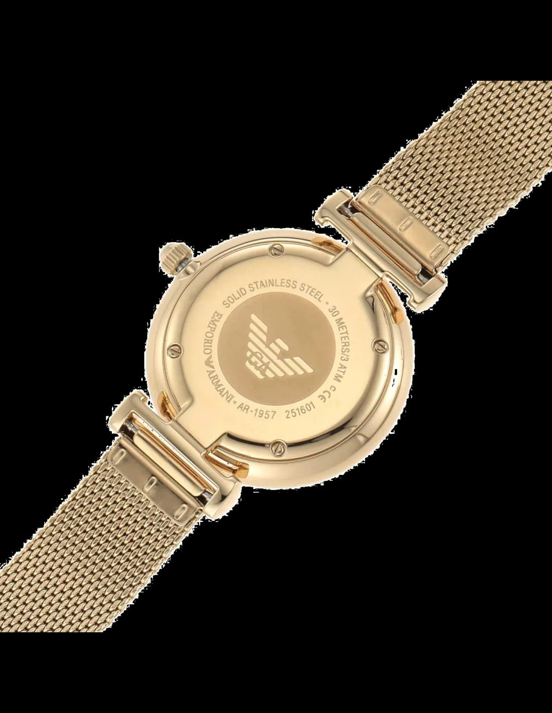 Montre Emporio Armani AR1957 Maille Milanaise Dorée vue 4