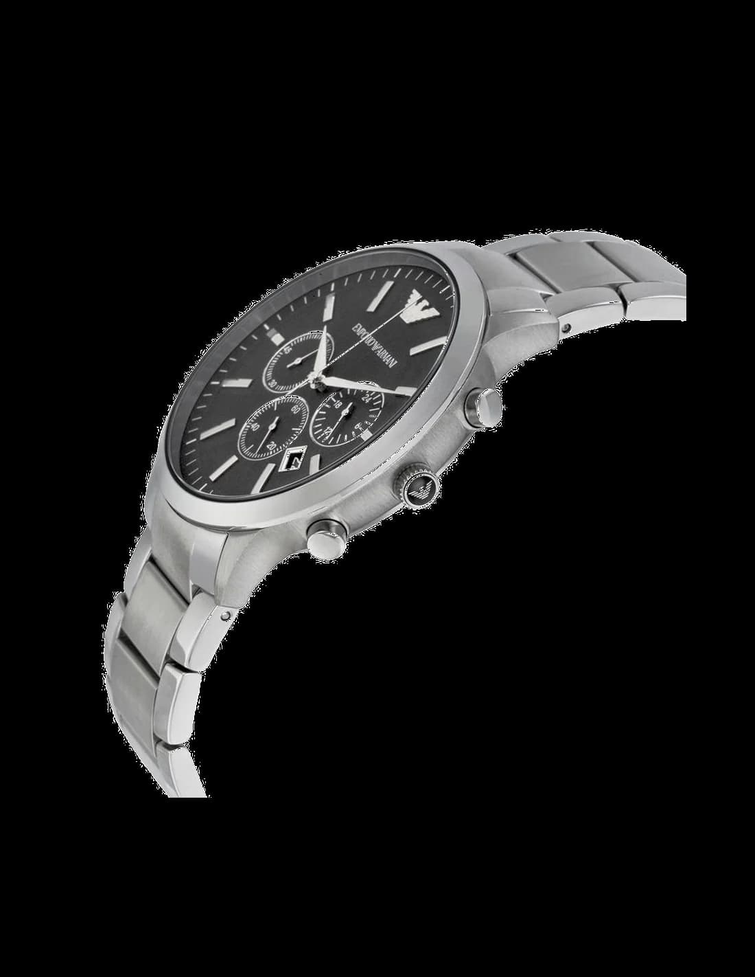 Montre Emporio Armani AR2460 Bracelet Acier Inoxydable Noir vue 2