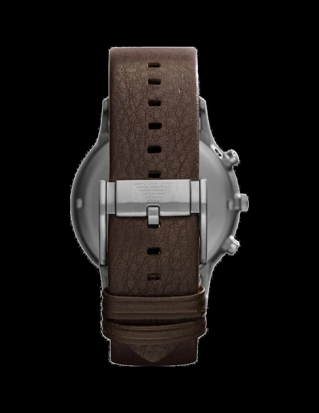 Emporio Armani AR2462 Sportivo Brown Leather Strap Men's Watch vue 2
