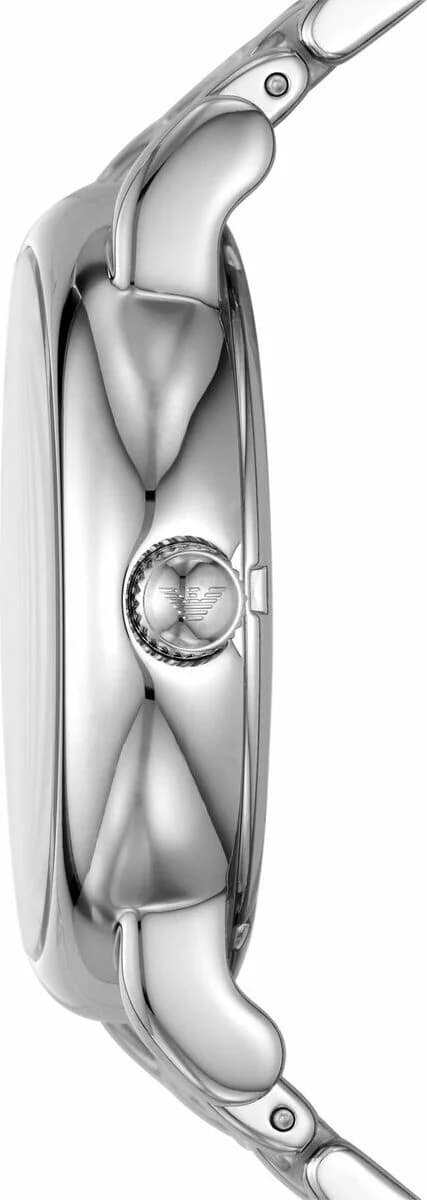 Emporio Armani AR60036 Automatic Blue Dial Leather Strap Watch vue 2