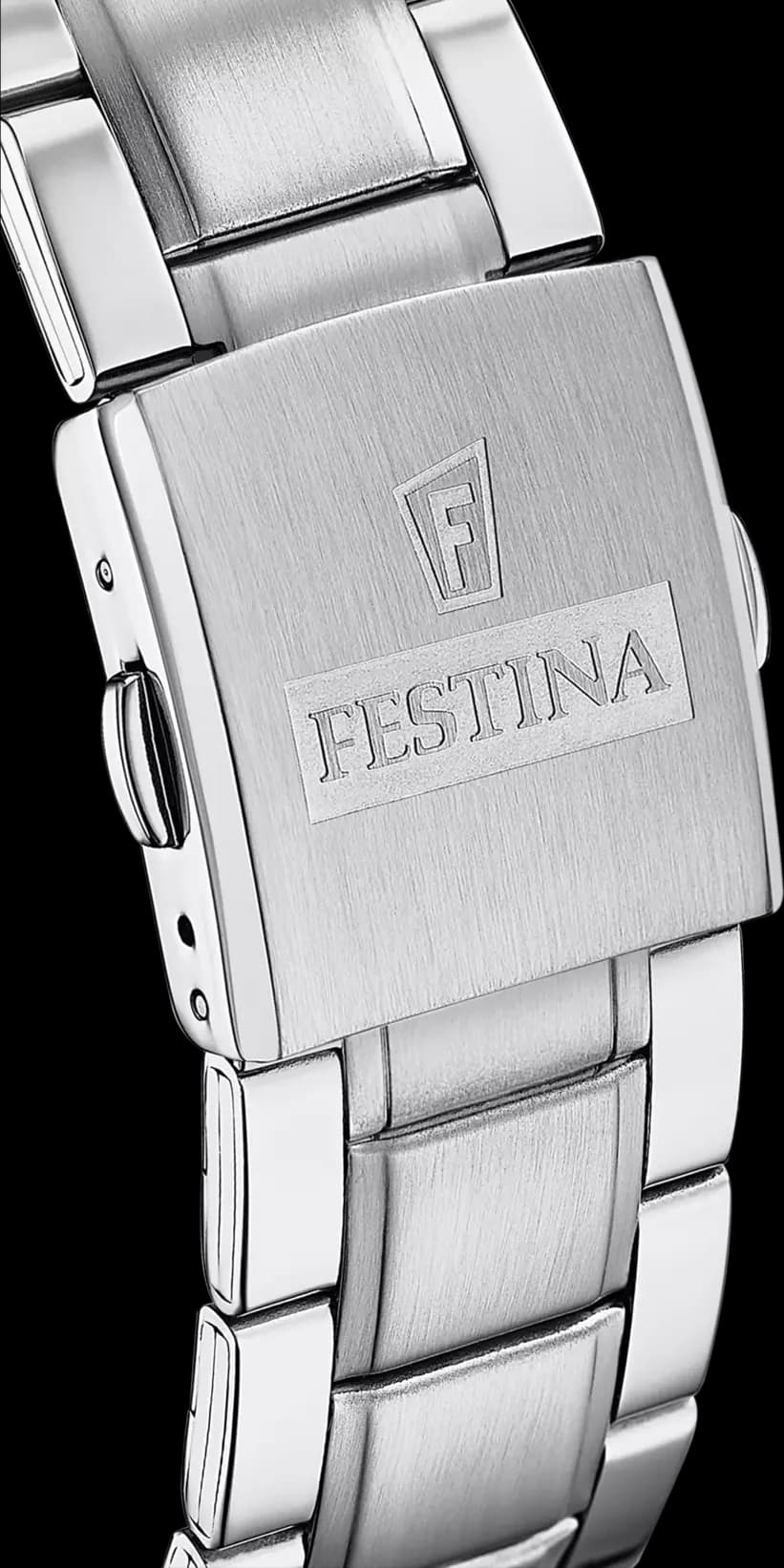 Montre pour homme Festina F16759/1 en acier argenté avec cadran multifonctions vue 2