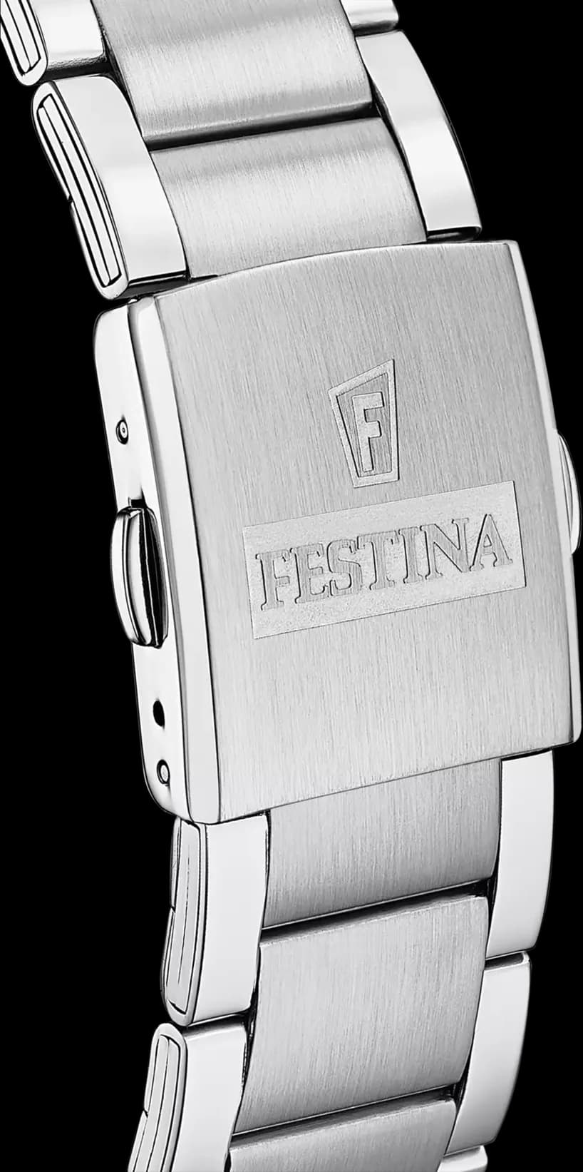 Montre Homme Festina F20343/7 Acier Argenté et Cadran Bleu Multifonctions vue 2