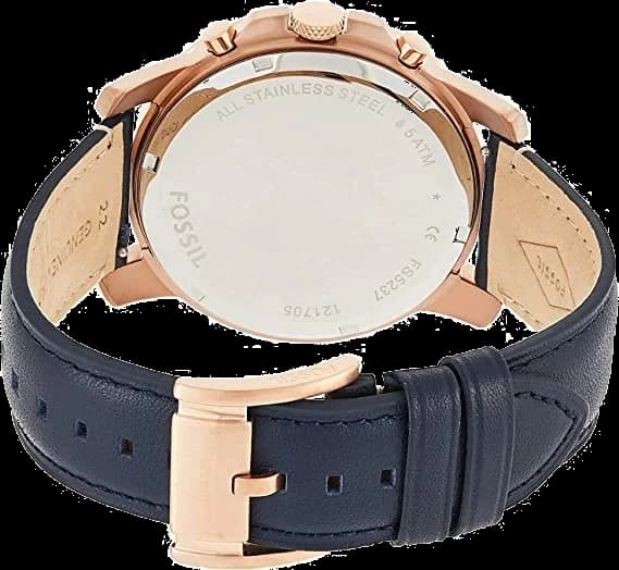 Fossil FS5237 Chronograph with Blue Leather Strap Watch vue 3