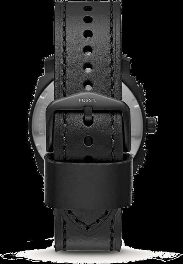 Fossil FS5586 Chronograph Brown Leather Strap Watch vue 2