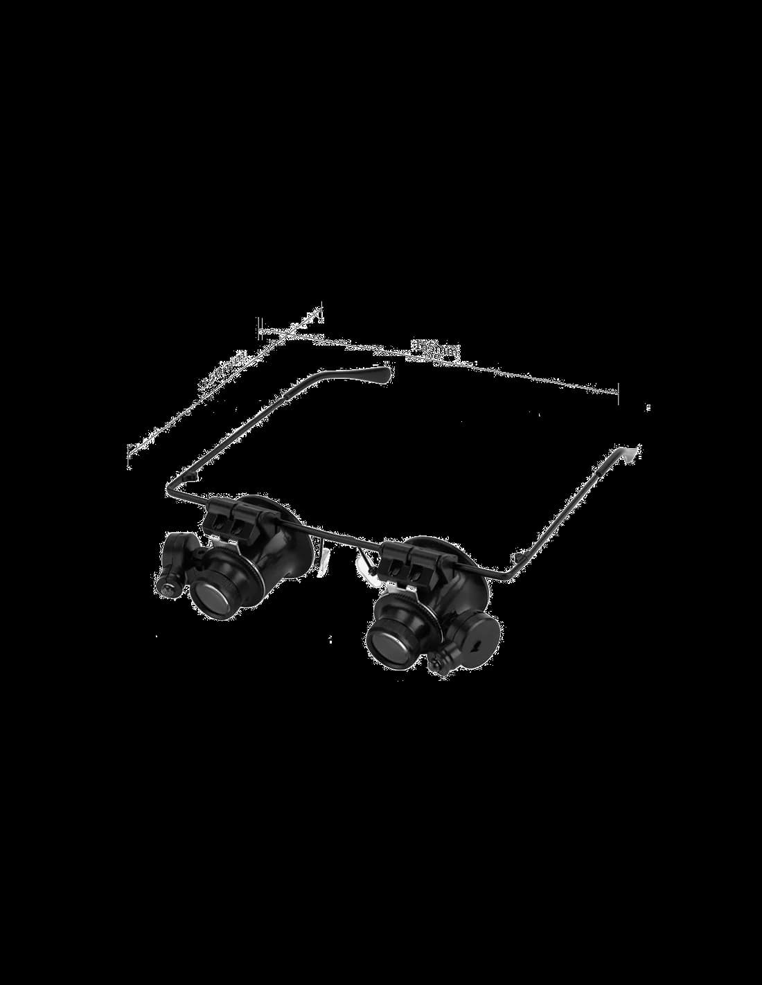 Lunettes horloger avec loupe 20X pour réparation des montres vue 2