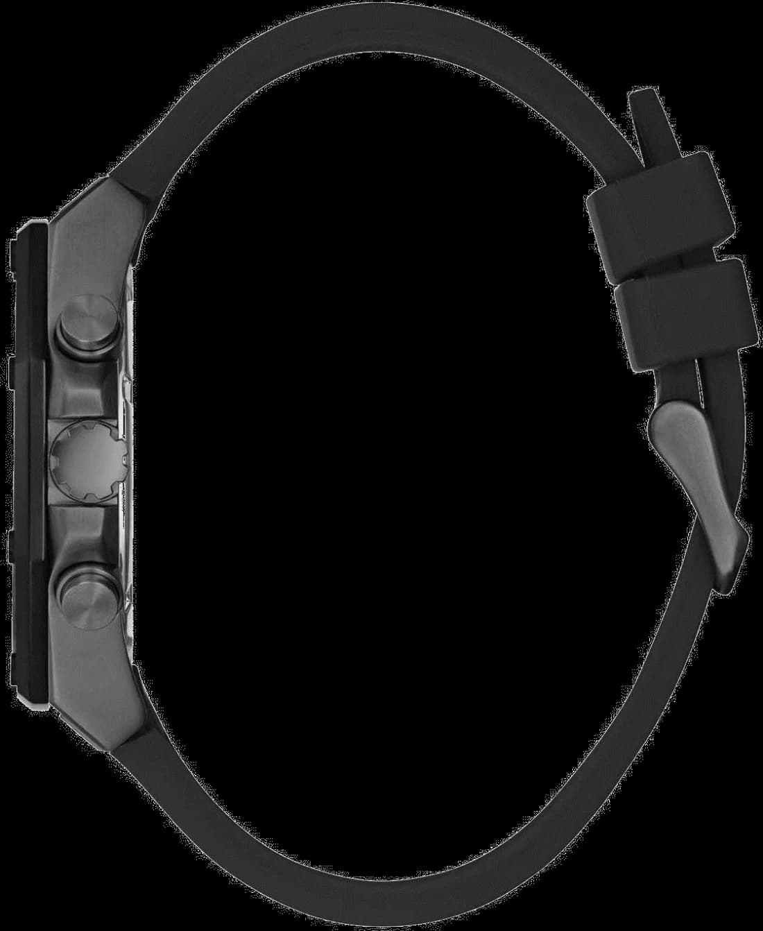Montre Homme Guess Multifonction GW0263G4 Cadran noir Bracelet en silicone noir vue 2