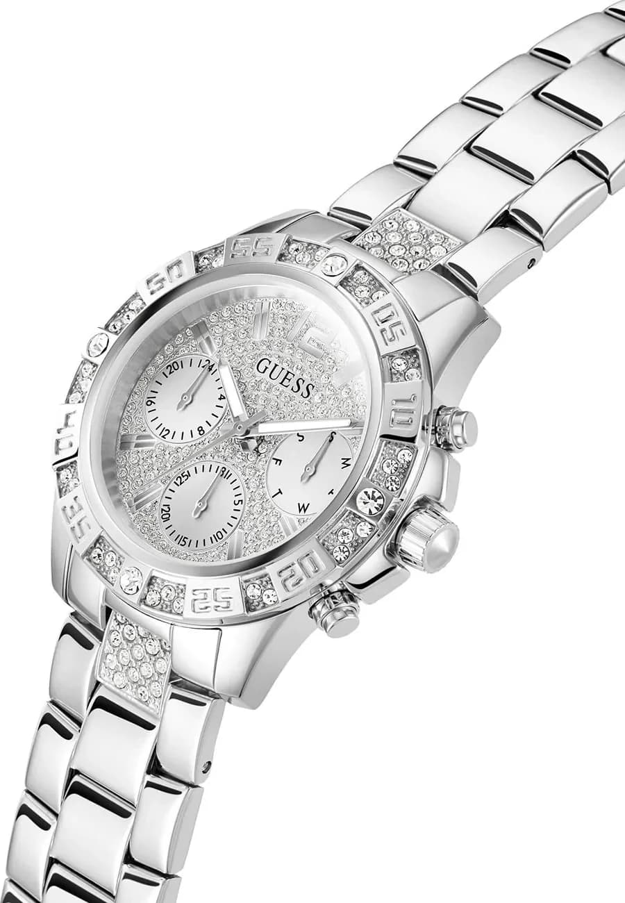 Guess Majesty GW0771L1 Silver Women's Watch with Sparkling Crystals vue 2
