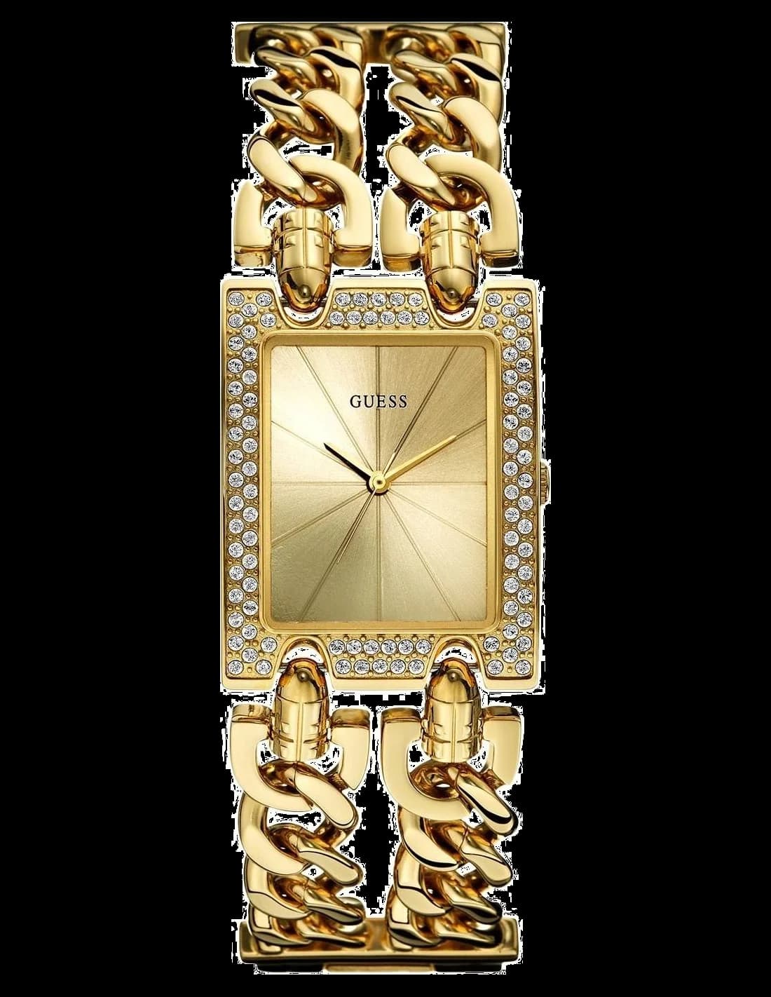 Guess W0072L1 Women's Watch with Yellow Gold Plated Chain Strap