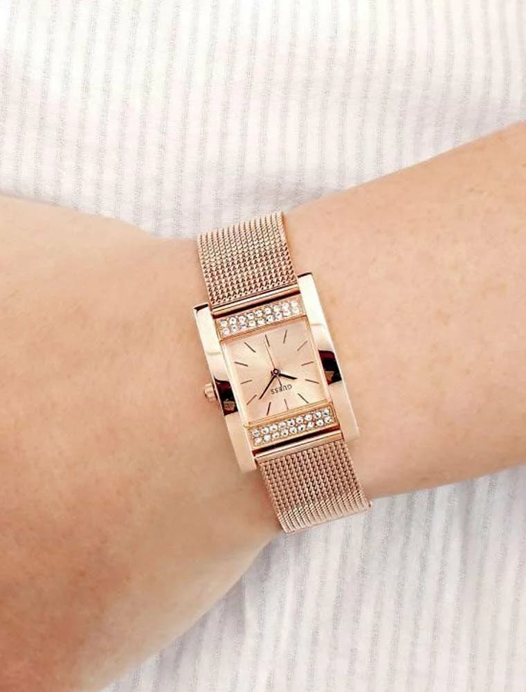 Guess W0127L3 Rose Gold Square Dial Women's Watch vue 2