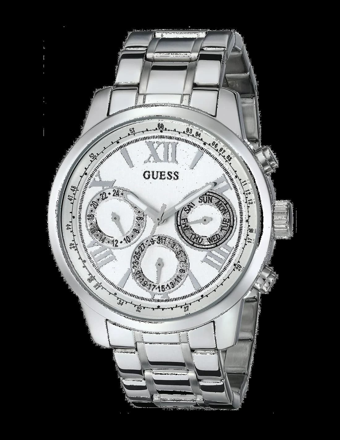 Guess W0330L3 Sporty Silver Stainless Steel Watch