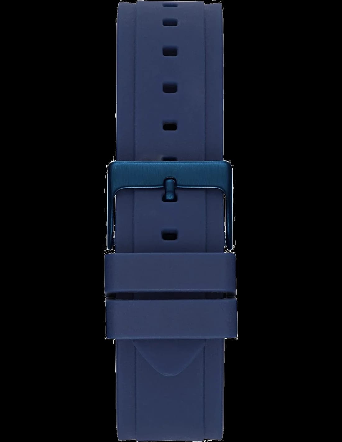 Guess W0571L1 Jet Setter Blue Silicone and Rose Gold Steel Women's Watch vue 3