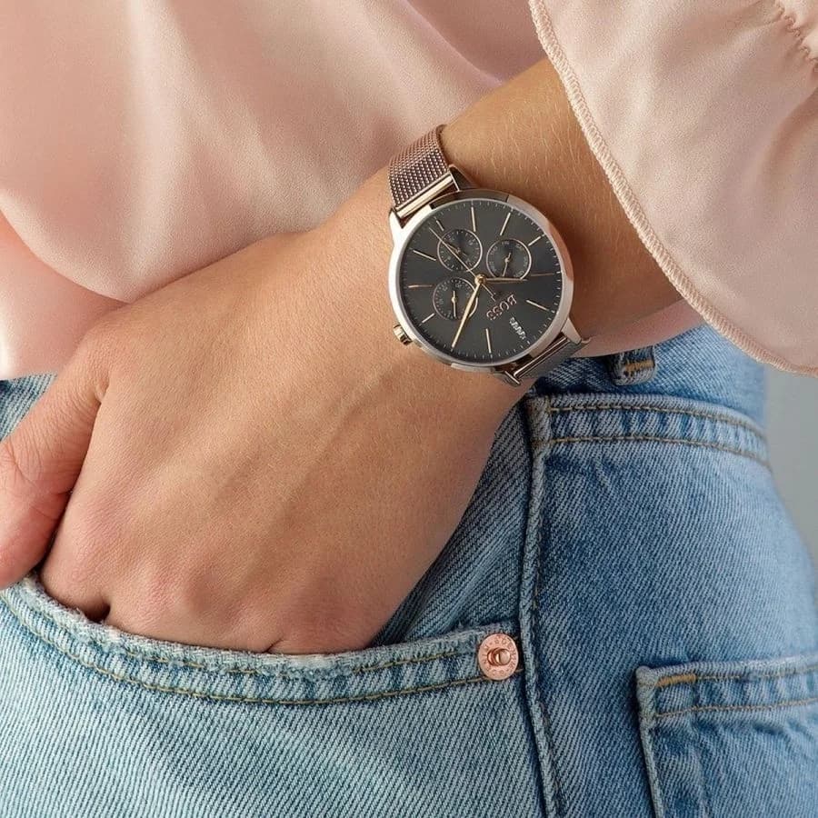 Hugo Boss Symphony 1502424 Rose Gold Bracelet Women's Watch vue 6