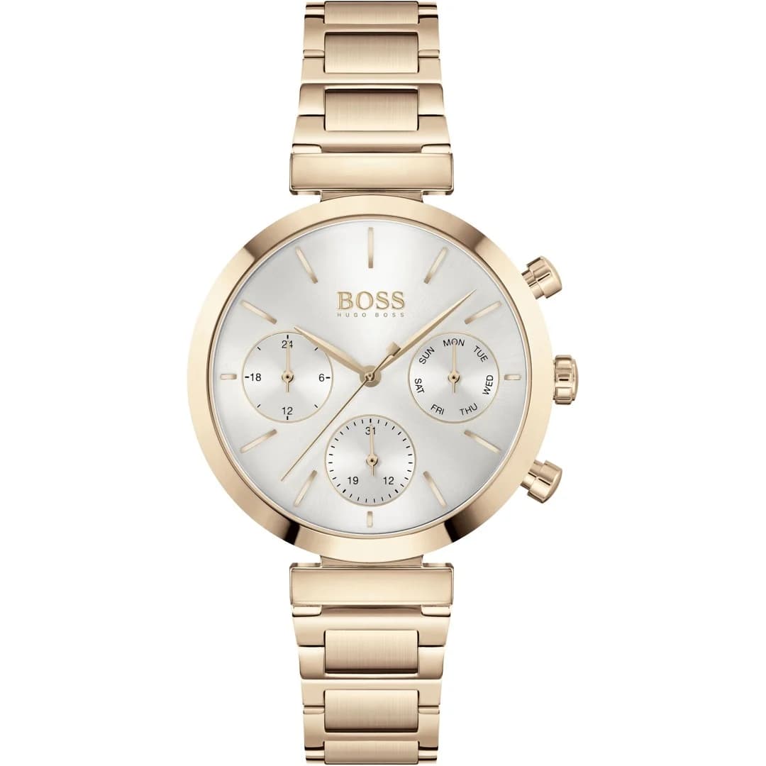 Hugo Boss 1502531 Rose Gold Steel and Champagne Dial Watch vue 5