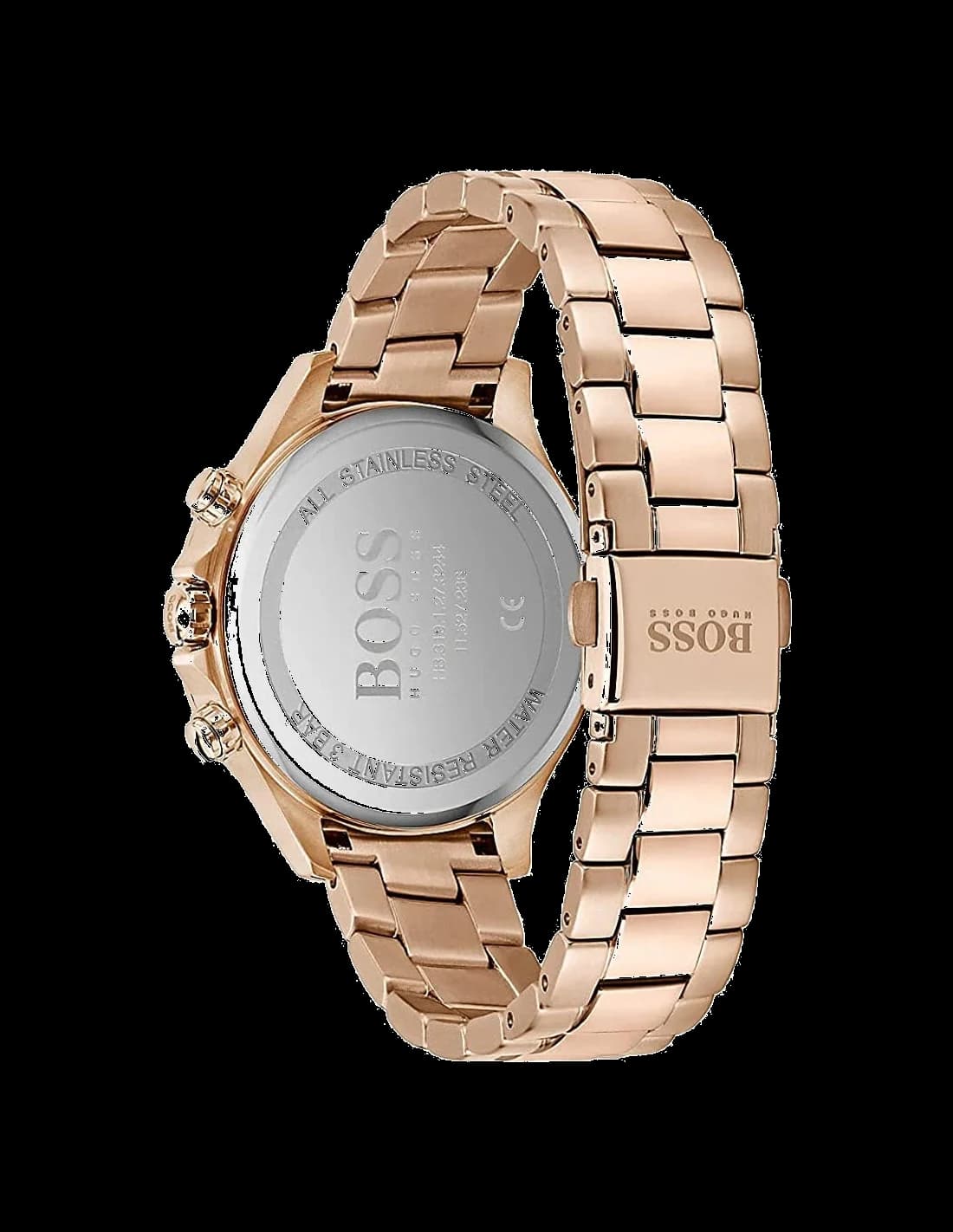 Hugo Boss 1502592 Stainless Steel Rose Gold & Swarovski Crystals Watch vue 3