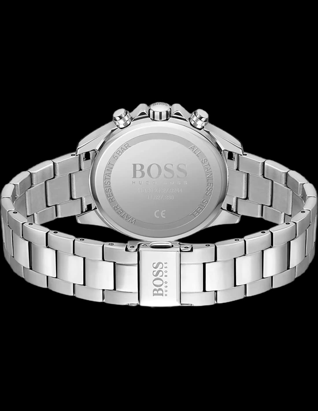 Hugo Boss 1502614 Sport Lux Chronograph Polished Steel and Black Dial Watch vue 3