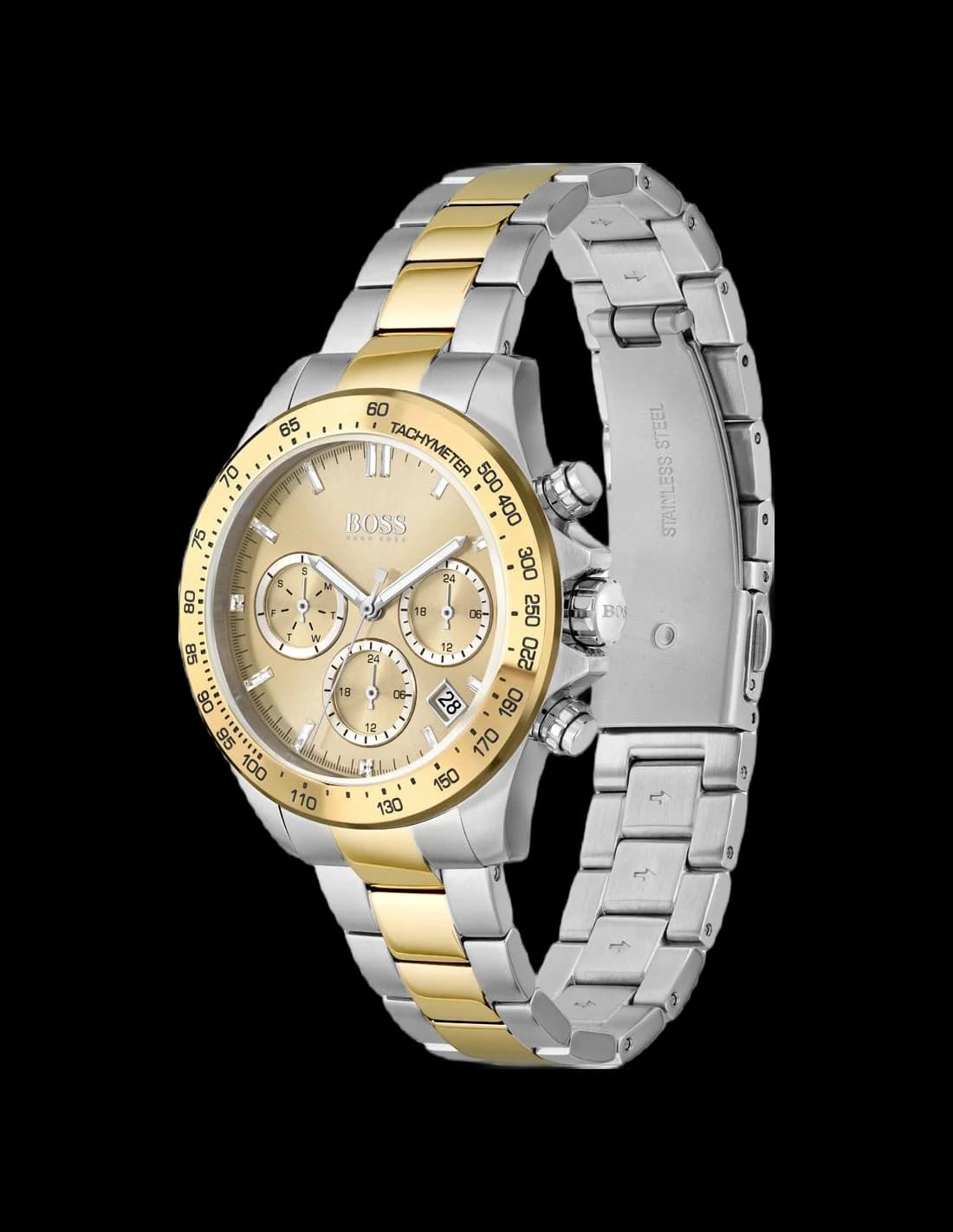 Hugo Boss 1502618 Sport Lux Novia Chronograph Bicolour Silver and Gold Women's Watch vue 2