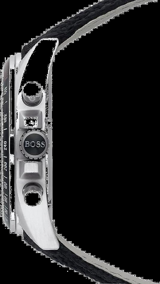 Montre Hugo Boss 1513087 Chronographe Acier et Bracelet Nylon Noir vue 2