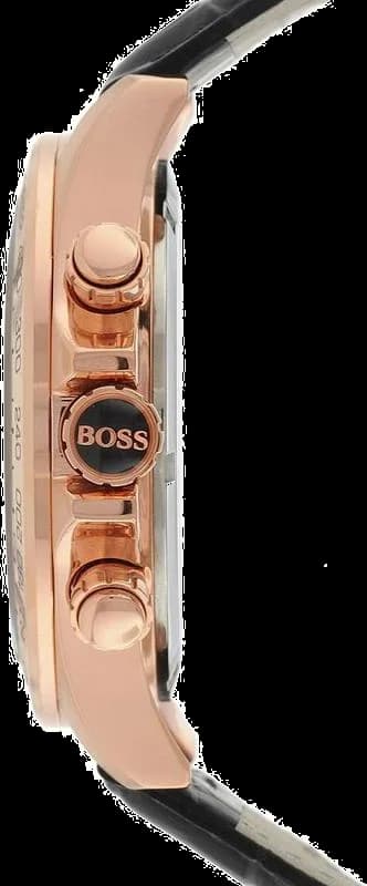 Montre Hugo Boss 1513179 Chronomètre avec Bracelet en Cuir Noir vue 2