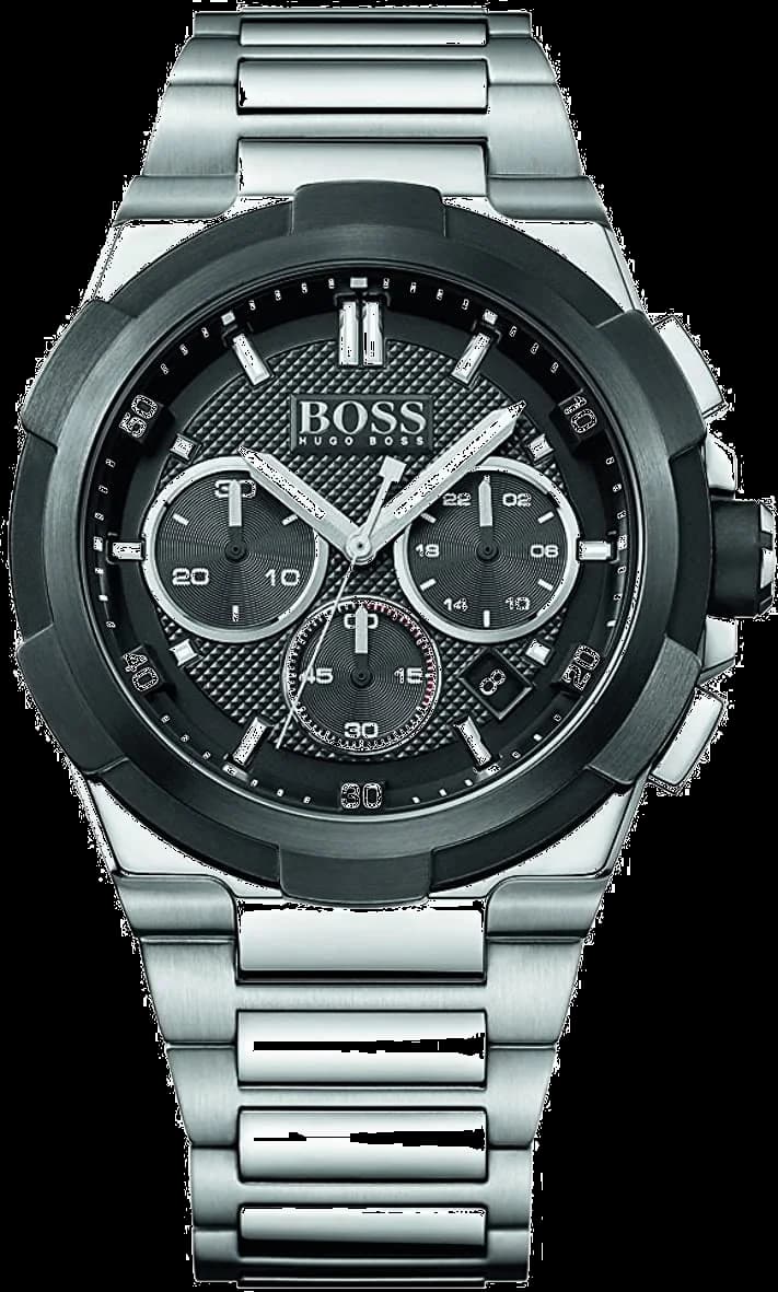 Montre Hugo Boss 1513359 en Acier Inoxydable Argenté et Cadran Noir
