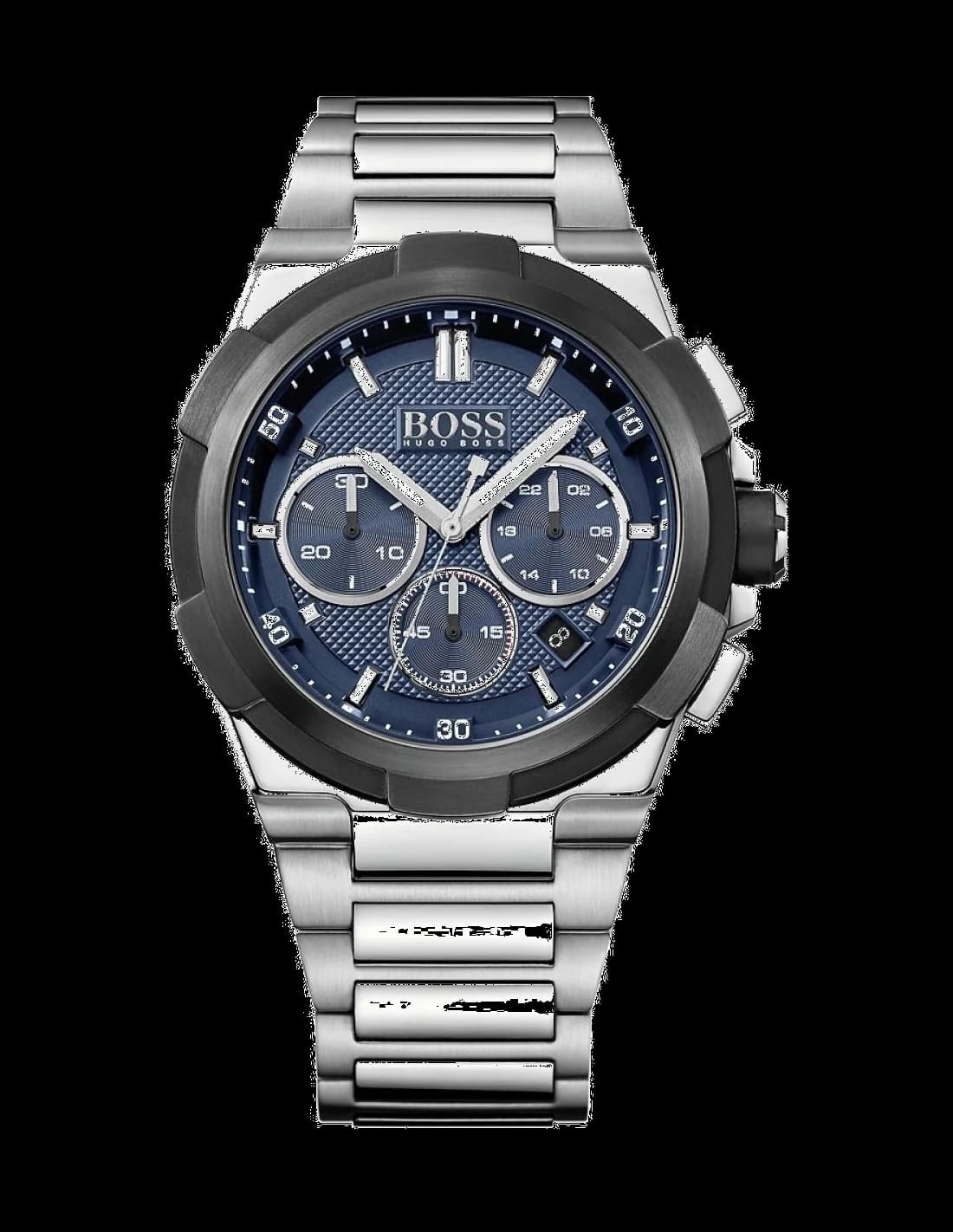 Montre Hugo Boss 1513360 Chronographe en Acier et Cadran Bleu