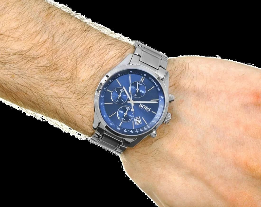Hugo Boss 1513478 Blue Dial Chronograph Men's Watch vue 4