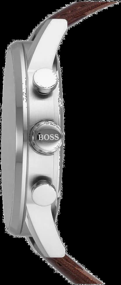 Hugo Boss 1513494 Navigator Chronograph Brown Leather Men's Watch vue 2