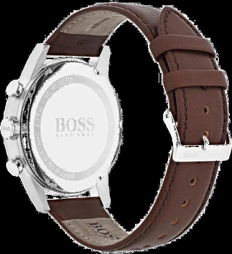 Hugo Boss 1513494 Navigator Chronograph Brown Leather Men's Watch vue 3