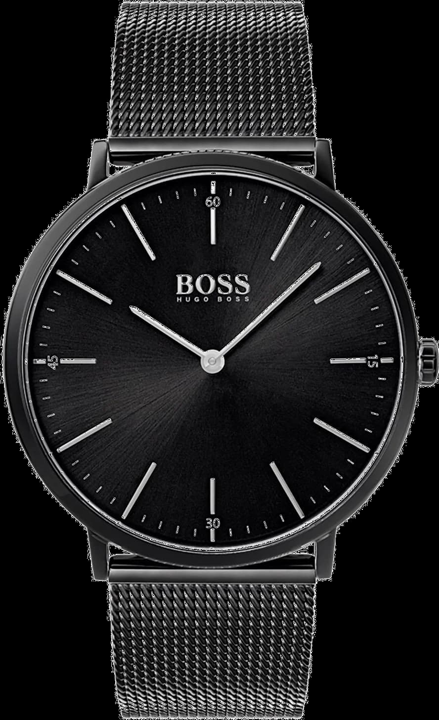 Montre Hugo Boss 1513542 Horizon Extra-Plate Noire Maille Milanaise