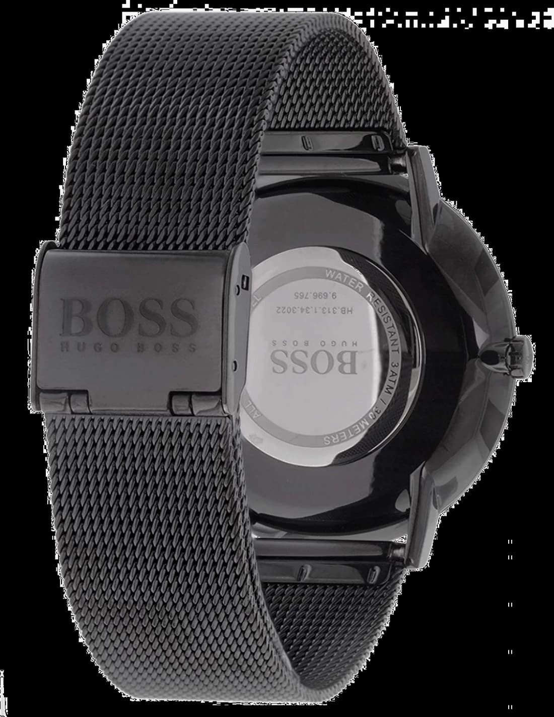 Hugo Boss 1513542 Horizon Extra-Plate Black Milanese Mesh Men's Watch vue 4