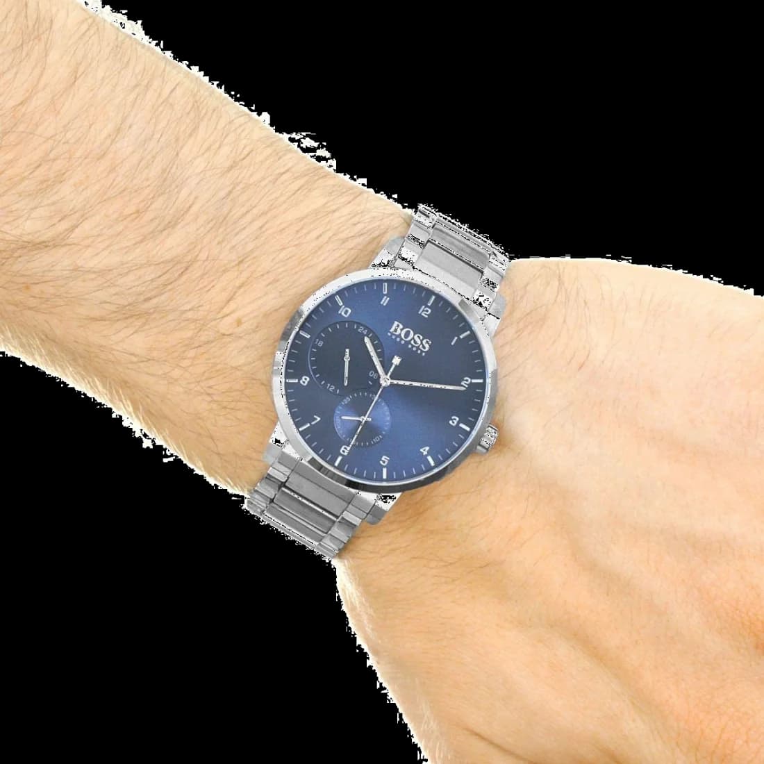 Montre Homme Hugo Boss 1513597 Acier et Cadran Bleu 42mm vue 3