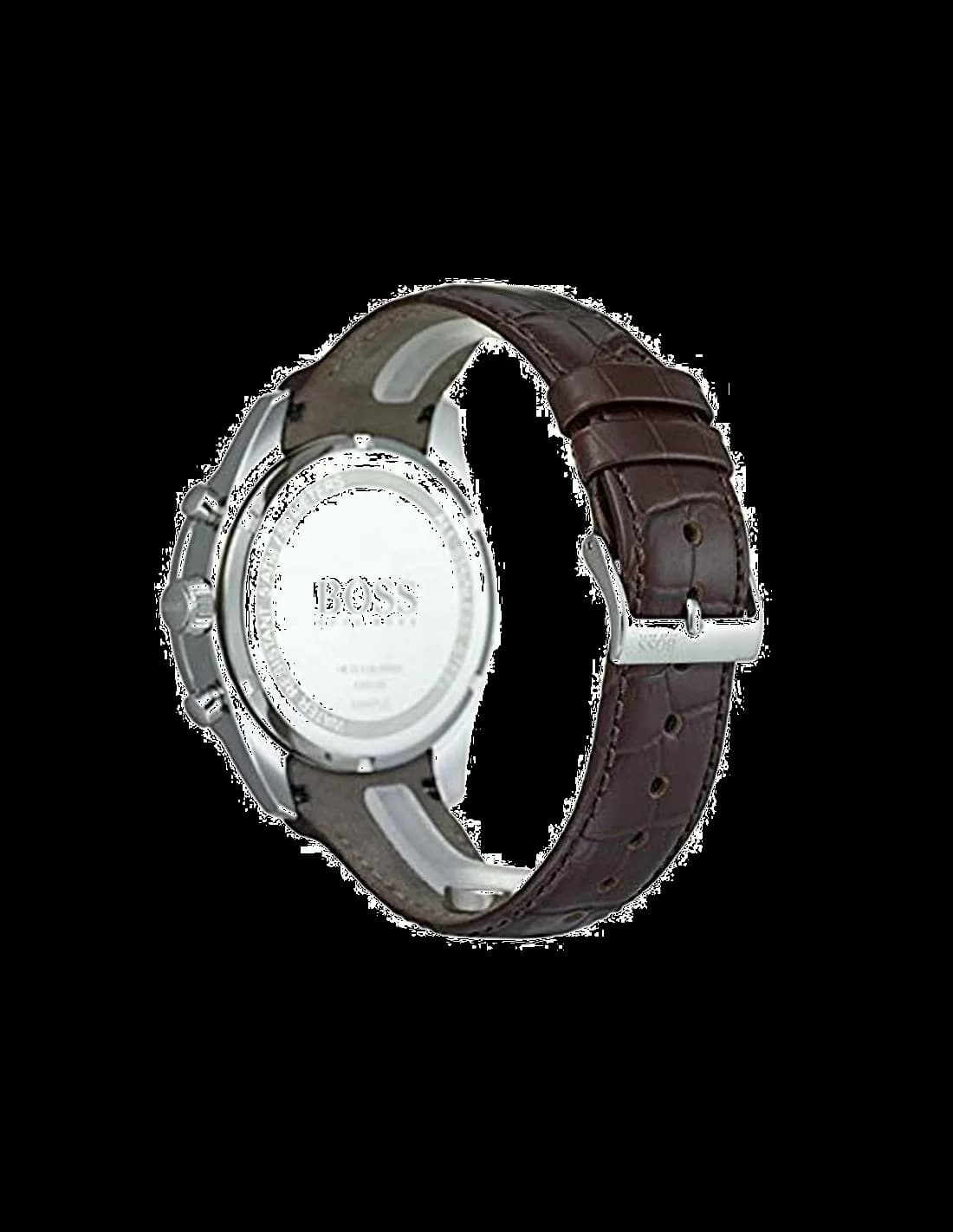 Montre Hugo Boss 1513629 Trophy Marron en Acier et Cuir vue 2