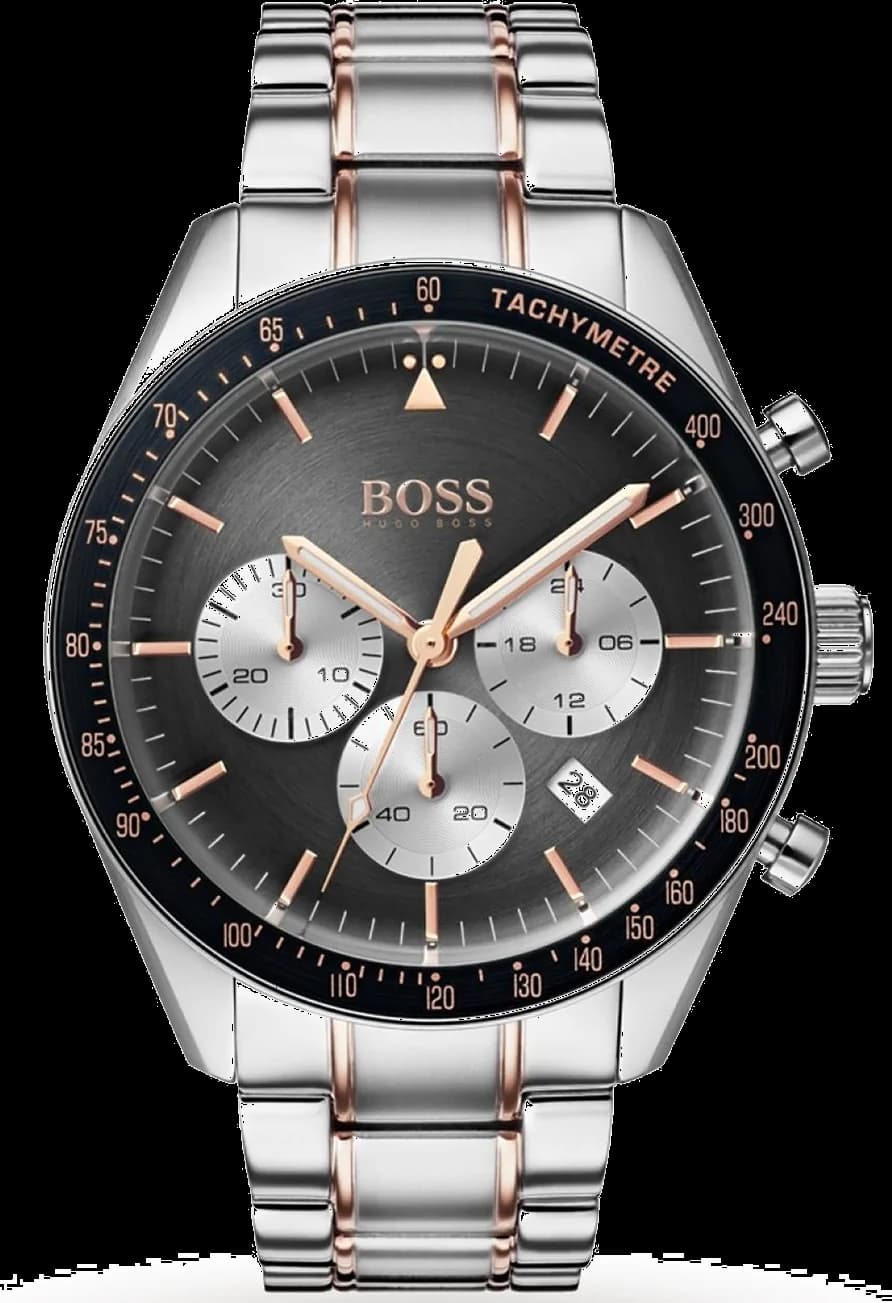 Montre Hugo Boss 1513634 en Acier Inoxydable et Bracelet Bi-Ton Or Rose