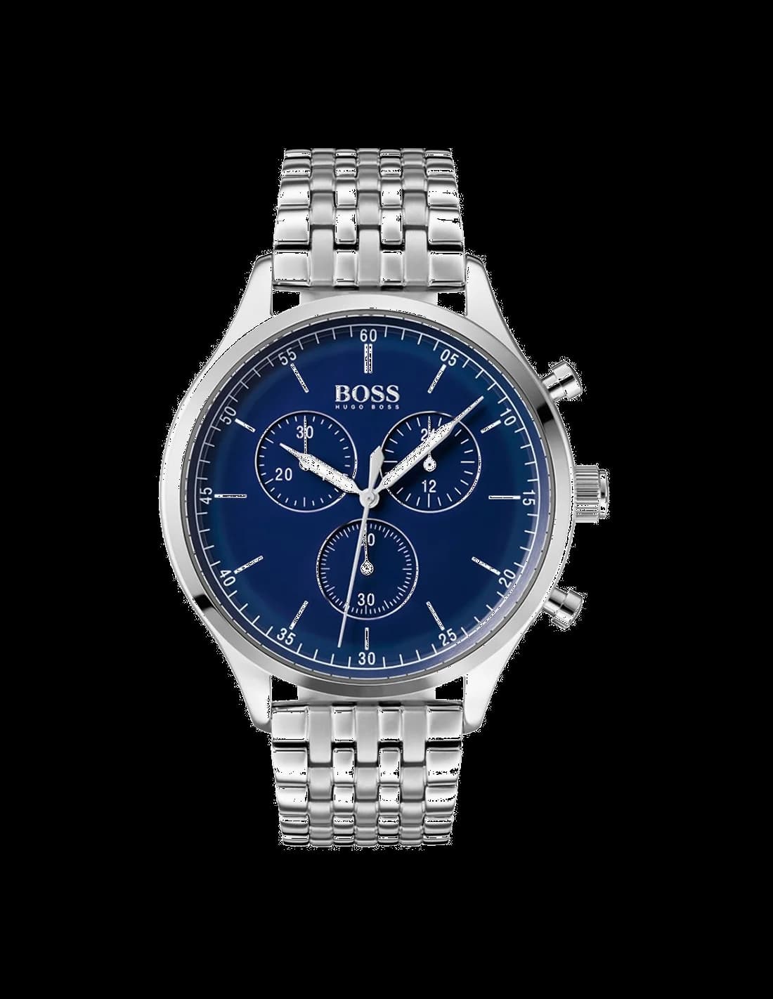 Montre Hugo Boss 1513653 Chronographe avec Cadran en Émail Bleu