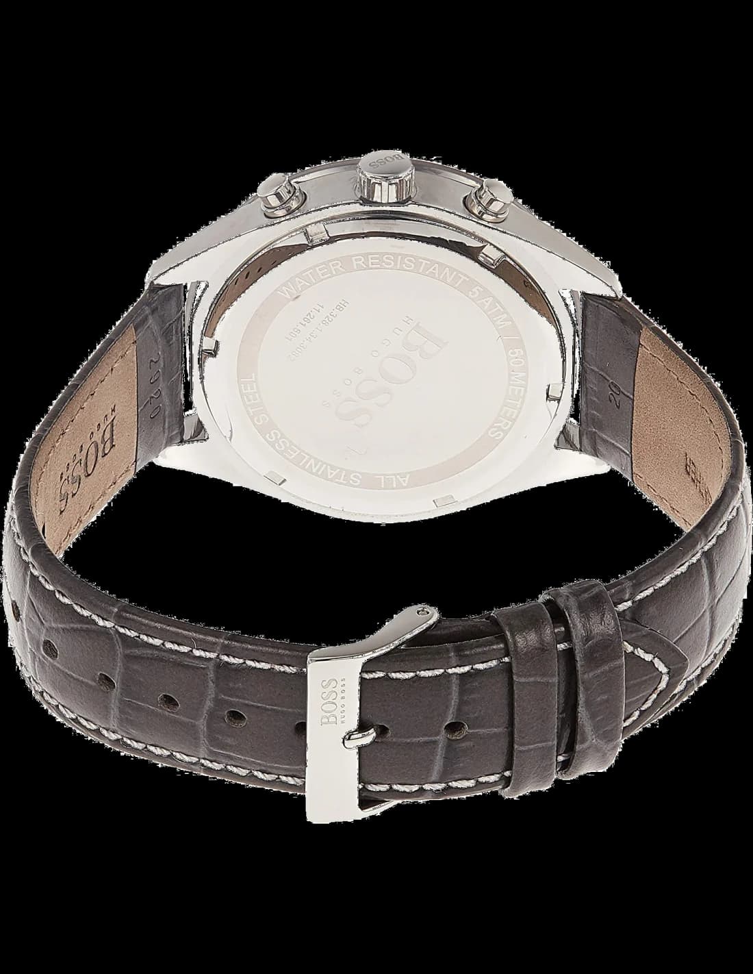 Montre Hugo Boss 1513659 Chronographe en Acier et Cuir Noir vue 3