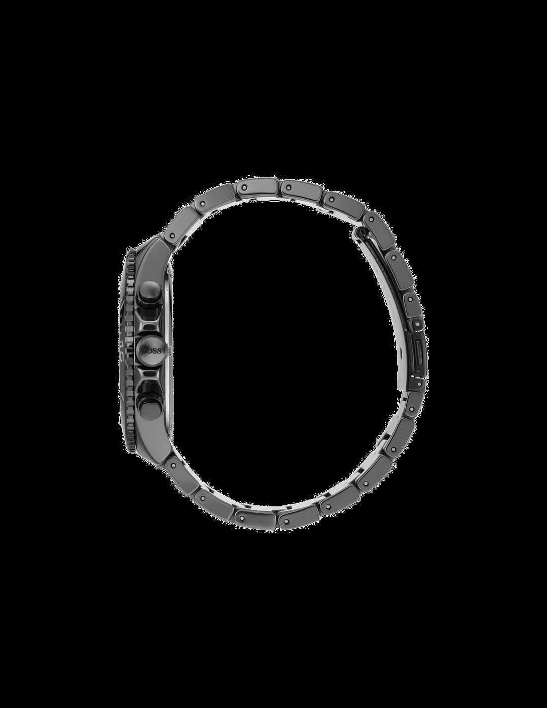 Hugo Boss Trophy Black 1513675 Men's Chronograph Watch, Black Stainless Steel vue 3