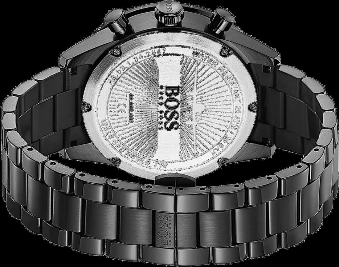 Hugo Boss 1513771 Chronograph Blue Silicone Strap Watch vue 3