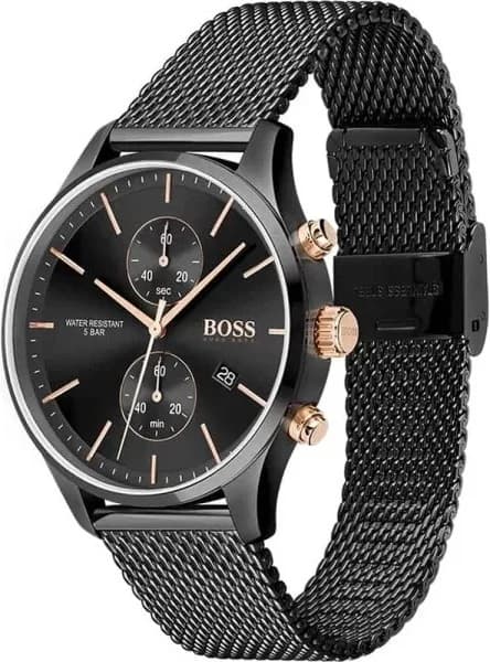 Hugo Boss 1513811 Black Milanese Mesh Watch vue 2