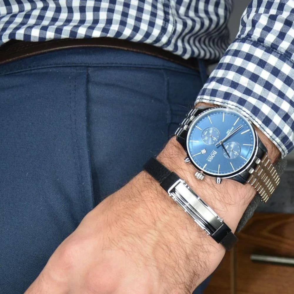 Hugo Boss Associate 1513839 Chronograph Blue Dial Men's Watch vue 5
