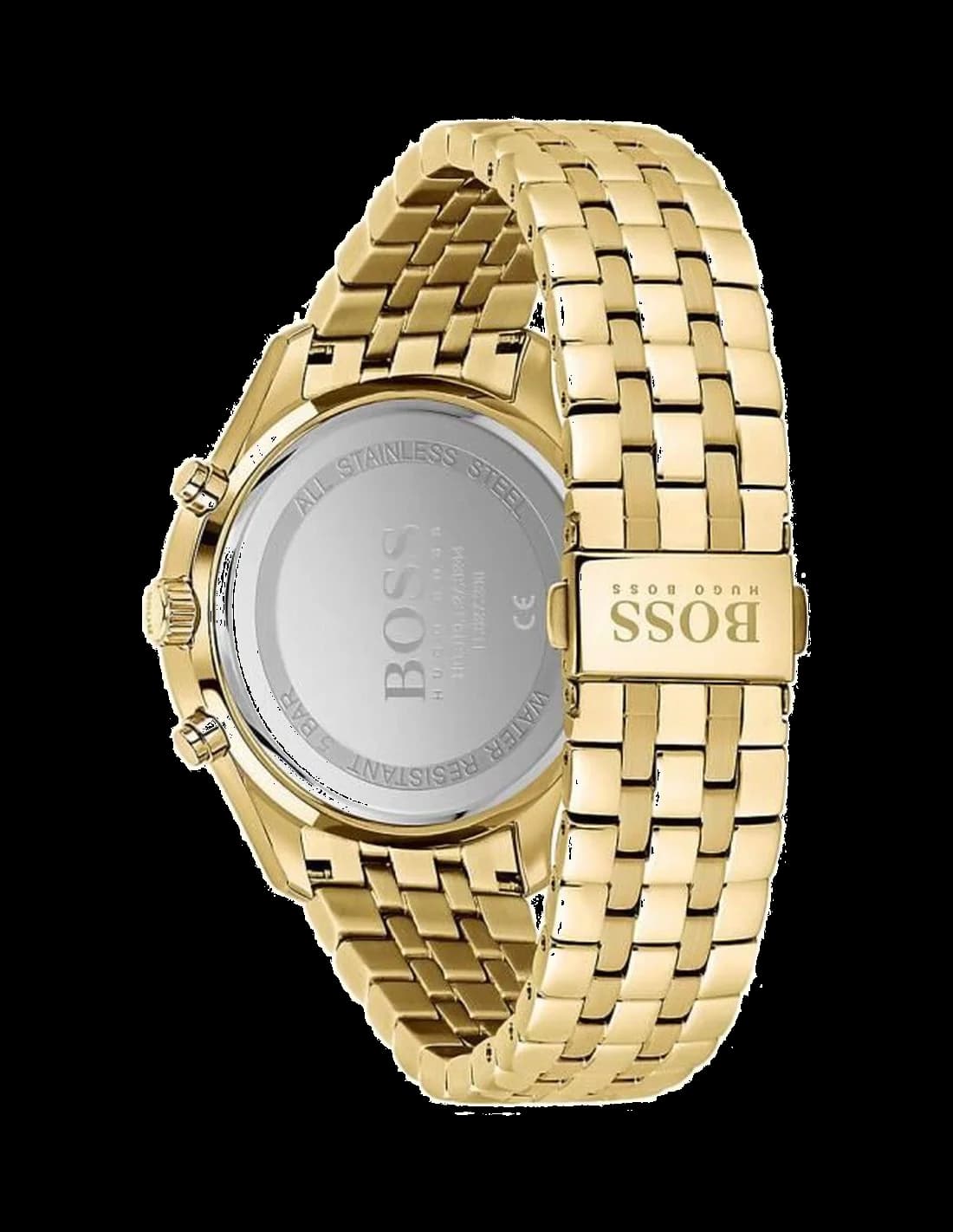 Montre Homme Hugo Boss Associate 1513841 chronographe acier doré vue 3
