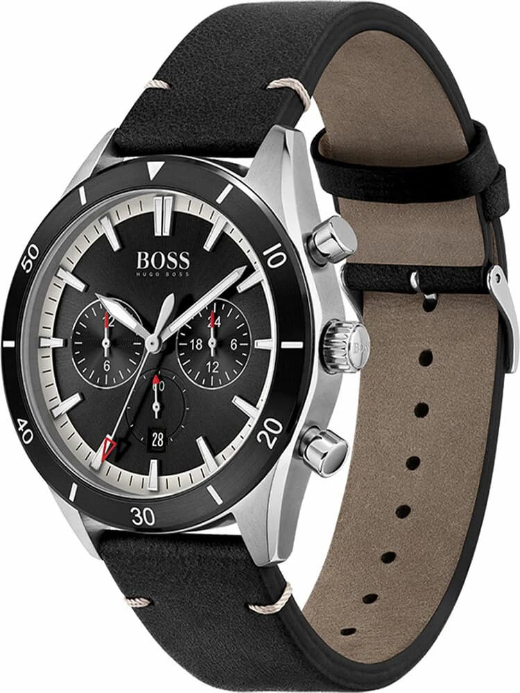 Montre Homme Hugo Boss Santiago 1513864 chronomètre sport en cuir vue 2