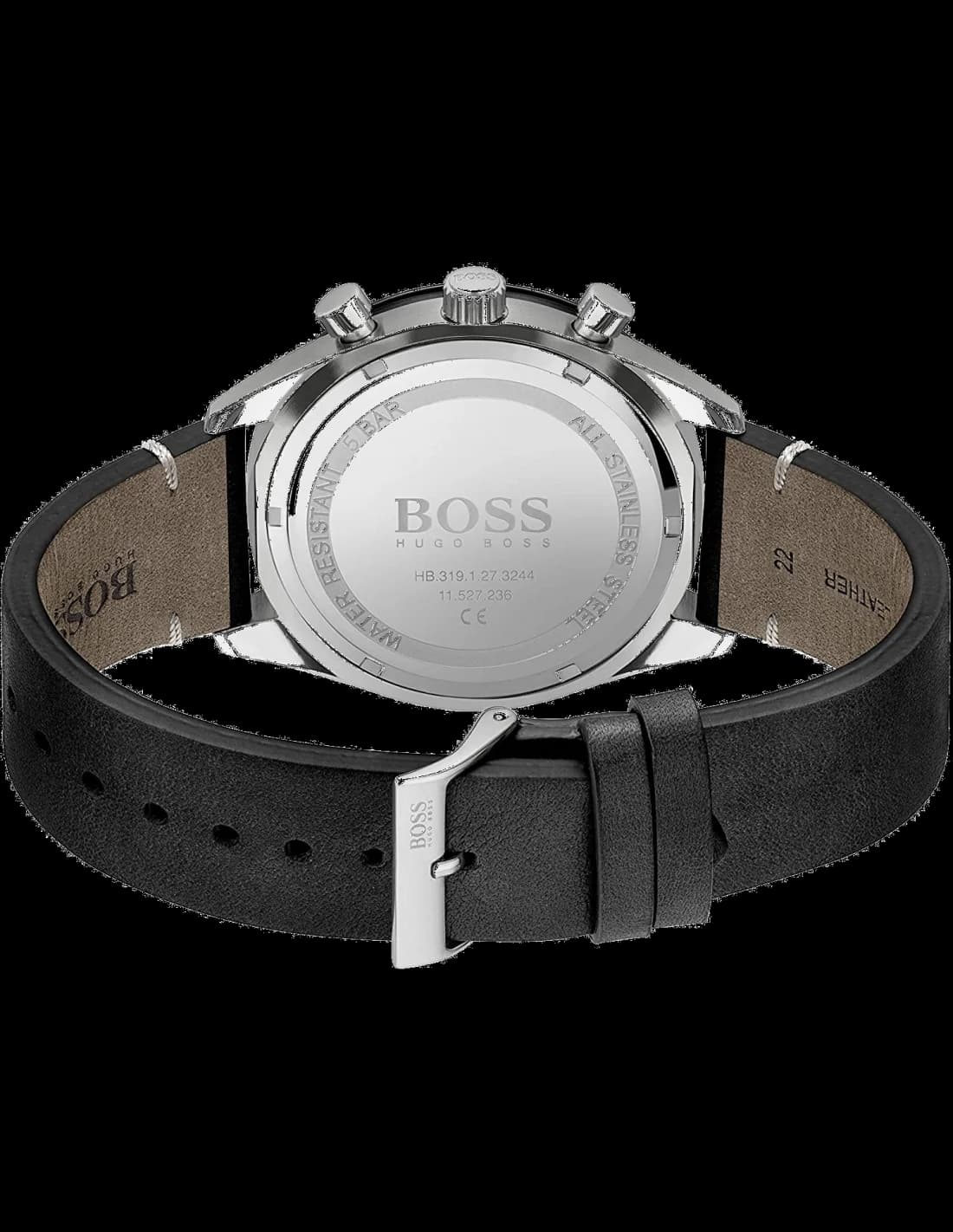 Montre Homme Hugo Boss Santiago 1513864 chronomètre sport en cuir vue 4