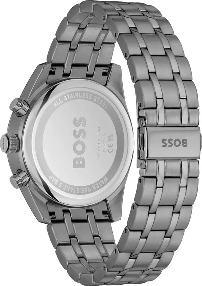 Hugo Boss 1514153 Skytraveller Brushed Grey Steel and Black Dial Watch vue 3