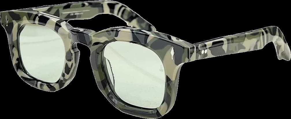 Jacques Marie Mage Devaux Camouflage Acetate Sunglasses vue 2