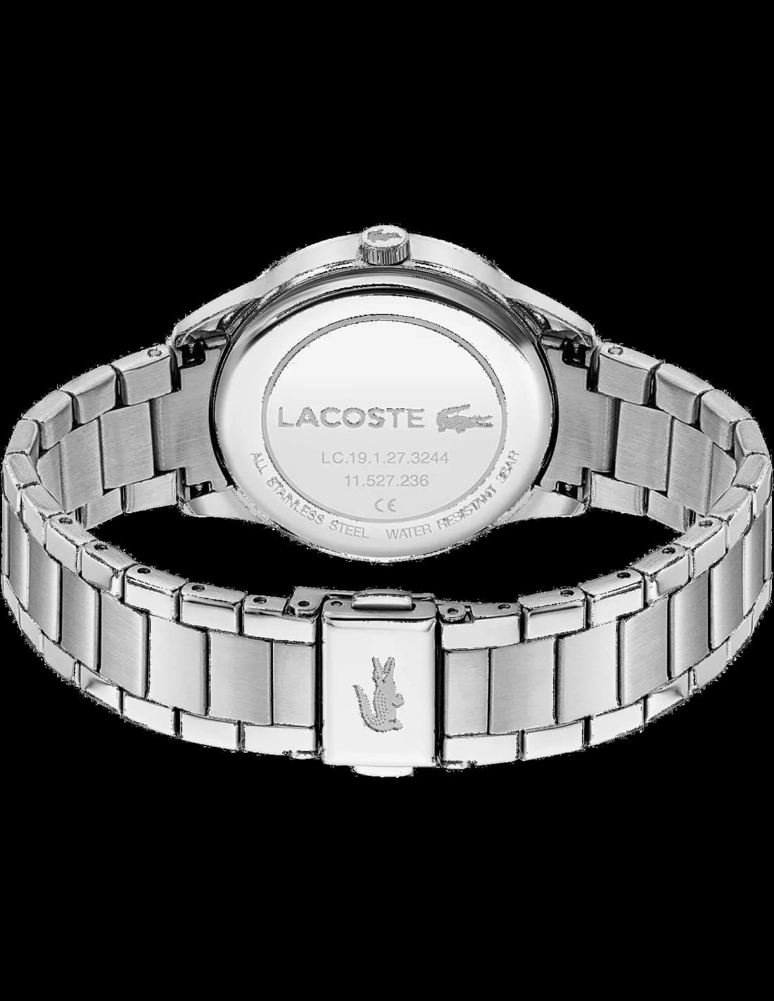 Lacoste LadyCroc 2001173 Stainless Steel Bracelet Pink Dial Women's Watch vue 2