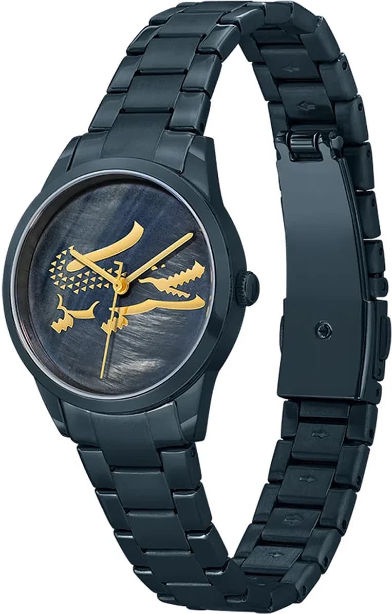 Lacoste Ladycroc 2001215 Stainless Steel Bracelet Blue Mother-of-Pearl Dial Women's Watch vue 2