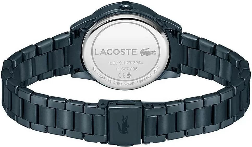 Lacoste Ladycroc 2001215 Stainless Steel Bracelet Blue Mother-of-Pearl Dial Women's Watch vue 3