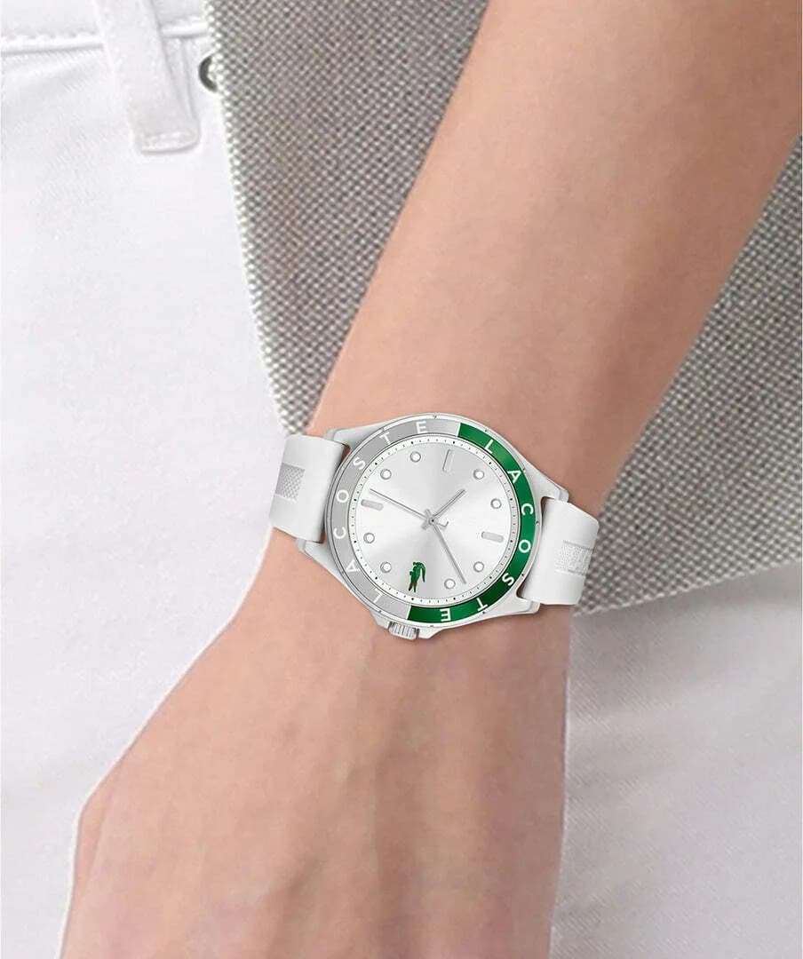 Lacoste Swing 2001265 White Silicone Strap Women's Watch vue 4
