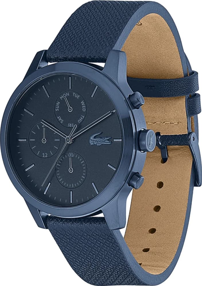 Montre Lacoste 2010998 en Acier Bleu et Bracelet Cuir vue 2