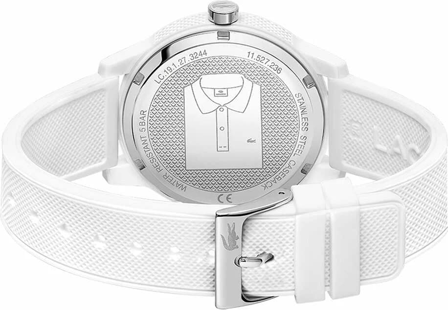 Lacoste 2011130 White Silicone Strap Watch vue 4