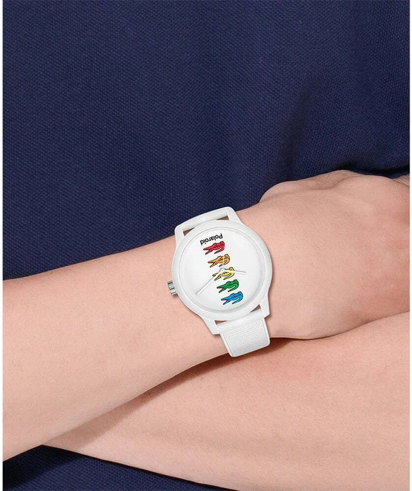 Lacoste 2011130 White Silicone Strap Watch vue 5